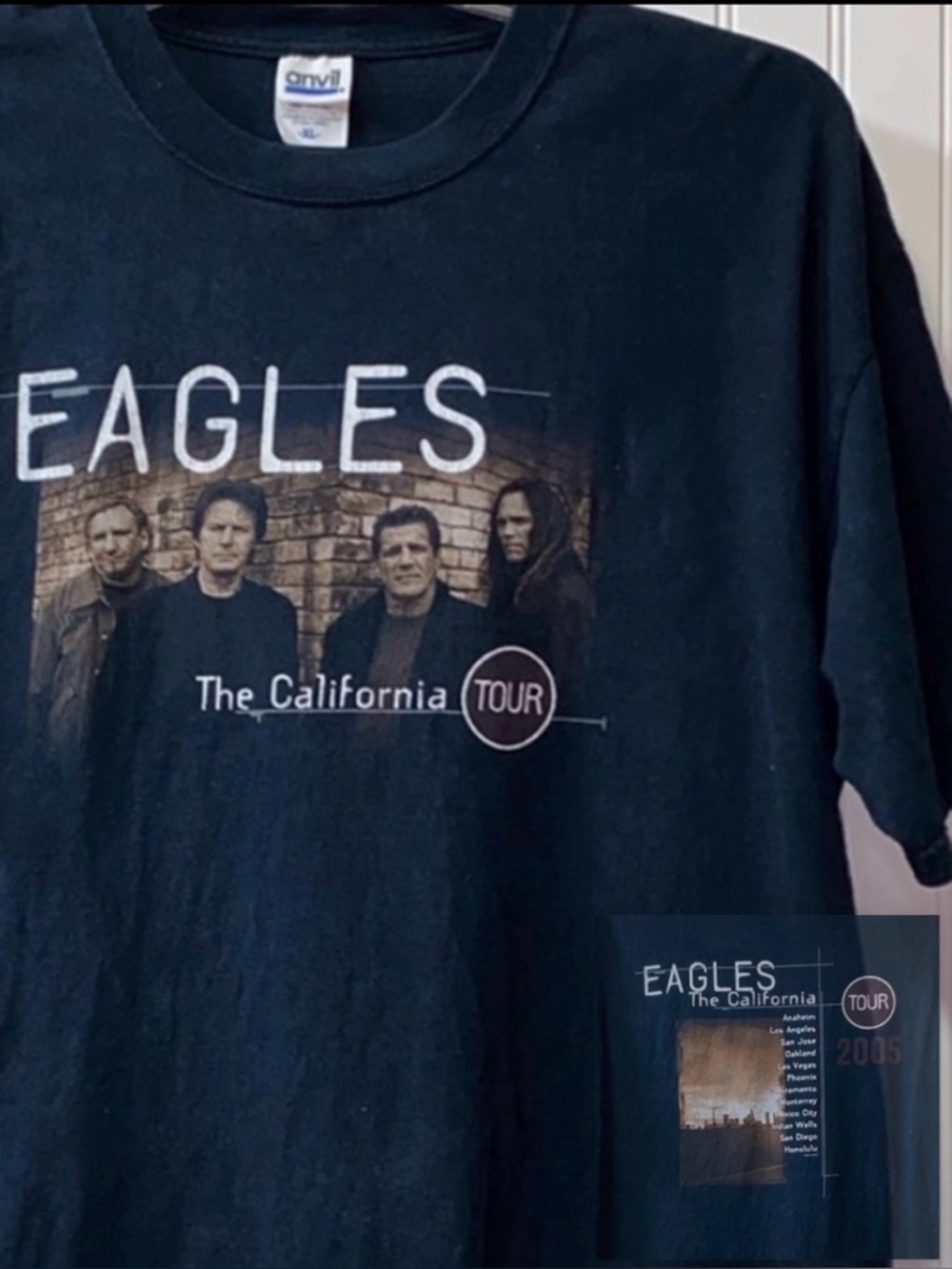 Eagles California Tour Concert Shirt XL Vintage 2005